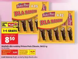 Biedronka Wafelki dla rodziny Prince Polo Classic 262,5 g oferta