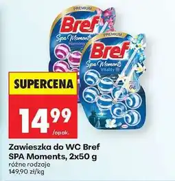 Biedronka Zawieszka do WC Bref SPA Moments, 2x50 g oferta