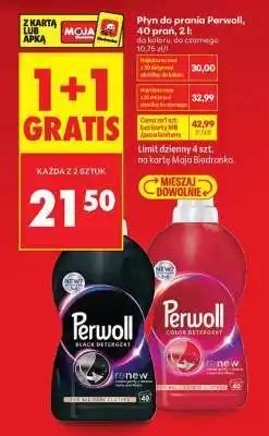 Biedronka Płyn do prania Perwoll, 40 prań, 2 l oferta