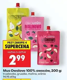 Biedronka Mus Owolovo 100 % owoców , 200 g oferta