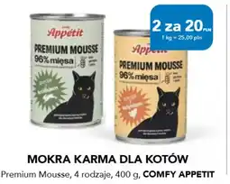 AquaelZOO Comfy Appetit Mokra karma dla kotów Premium Mousse oferta