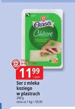 E.Leclerc Ser z mleka koziego w plastrach Croisés oferta