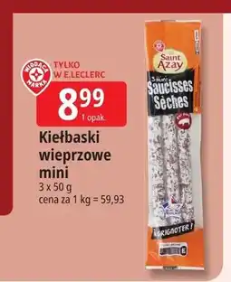 E.Leclerc Kiełbaski wieprzowe mini Saint Azay oferta