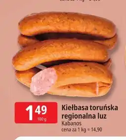 E.Leclerc Kiełbasa toruńska regionalna luz Kabanos oferta
