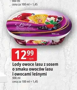 E.Leclerc Lody owoce lasu z sosem o smaku owoców lasu i owocami leśnymi Eskiss oferta