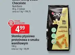 E.Leclerc Słomka ptysiowa proteinowa o smaku waniliowym Sport oferta