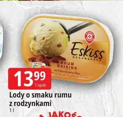 E.Leclerc Lody o smaku rumu z rodzynkami Eskiss oferta