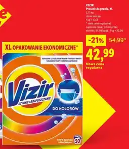 Lidl Proszek do prania Vizir Do Kolorów XL oferta