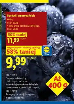 Lidl Borówki amerykańskie oferta