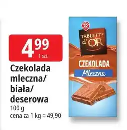 E.Leclerc Czekolada mleczna Tablette d'Or oferta