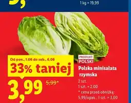 Lidl Minisałata rzymska polska oferta