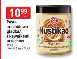 E.Leclerc Pasta arachidowa z kawałkami orzechów Nustikao oferta