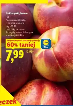 Lidl Nektarynki luzem oferta