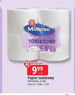 E.Leclerc Papier toaletowy Mimosa 4-pak oferta