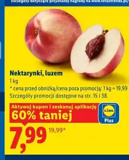 Lidl Nektarynki luzem oferta
