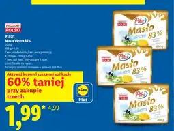 Lidl Masło ekstra 83% Pilos oferta