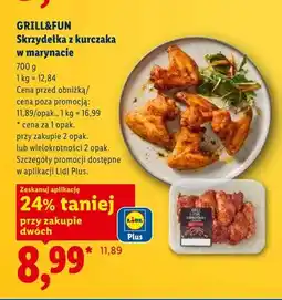 Lidl Skrzydełka z kurczaka w marynacie Grill&Fun oferta