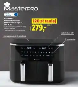 Lidl Podwójna frytkownica beztłuszczowa Masterpro Air Fryer XL oferta