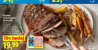 Lidl Schab bez kości plastry XXL Rzeźnik oferta