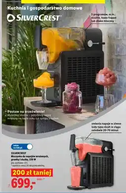 Lidl Maszynka do napojów mrożonych granity i slushy SILVERCREST oferta