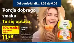 Lidl Sorbet mango Gelatelli oferta
