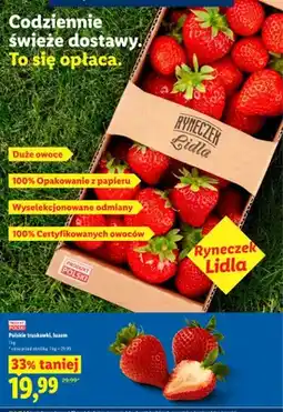 Lidl Truskawki luzem Ryneczek Lidla polskie oferta