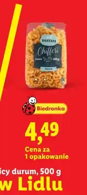 Lidl Makaron z pszenicy durum Chifferi Pastani oferta