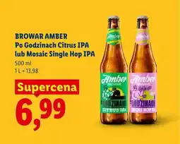 Lidl Piwo Browar Amber Po Godzinach Mosaic Single Hop IPA oferta