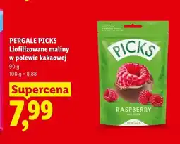 Lidl Liofilizowane maliny w polewie kakaowej Pergale Picks oferta