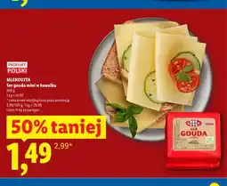 Lidl Ser gouda mini w kawałku Mlekovita oferta