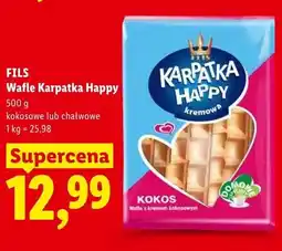 Lidl Wafle Karpatka Happy kokosowe Fils oferta