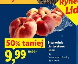 Lidl Brzoskwinie ciasteczkowe luzem oferta