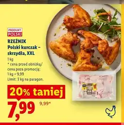 Lidl Skrzydła z kurczaka Rzeźnik Polski kurczak XXL oferta
