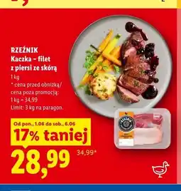 Lidl Filet z piersi kaczki Rzeźnik ze skórą oferta