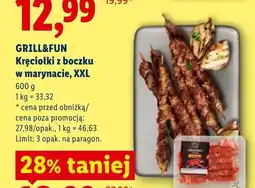 Lidl Kręciołki z boczku w marynacie Grill&Fun XXL oferta
