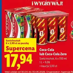 Lidl Napój gazowany Coca-Cola 6-pak oferta