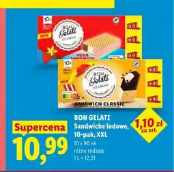 Lidl Sandwiche lodowe Bon Gelati 10-pak XXL oferta