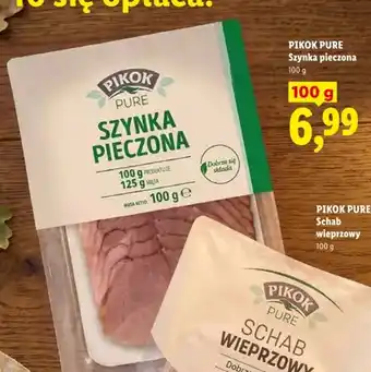 Lidl Szynka pieczona Pikok Pure oferta