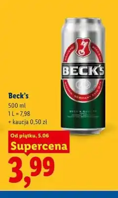 Lidl Piwo Beck's oferta