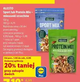 Lidl Mieszanka orzechów Alesto Sport Mix oferta