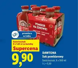 Lidl Sok pomidorowy Dawtona 6-pak oferta