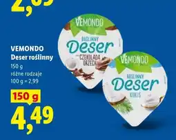 Lidl Deser roślinny Vemondo czekolada orzech oferta