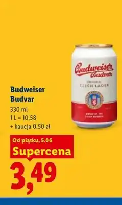Lidl Piwo Budweiser Budvar oferta