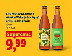 Lidl Piwo Browar Zakładowy Włoskie Wakacje oferta