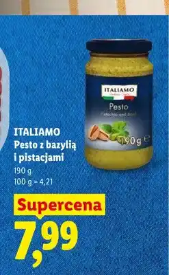 Lidl Pesto z bazylią i pistacjami Italiamo oferta