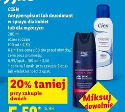Lidl Antyperspirant w sprayu dla kobiet Cien oferta