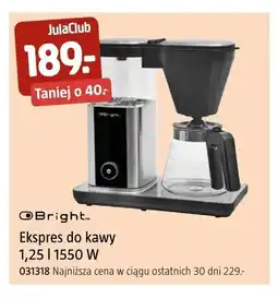 Jula Ekspres do kawy Bright 1,25 l 1550W oferta