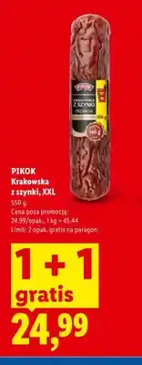 Lidl Krakowska z szynki Pikok XXL oferta