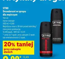 Lidl Dezodorant w sprayu dla mężczyzn STR8 oferta