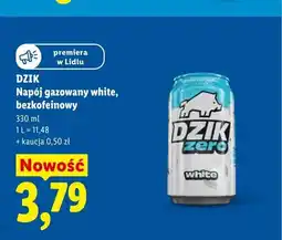 Lidl Napój gazowany Dzik White bezkofeinowy oferta